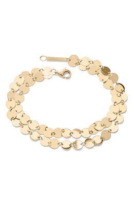 Lana Layered Laser Disc Chain Bracelet in Yellow Gold at Nordstrom, Size 7