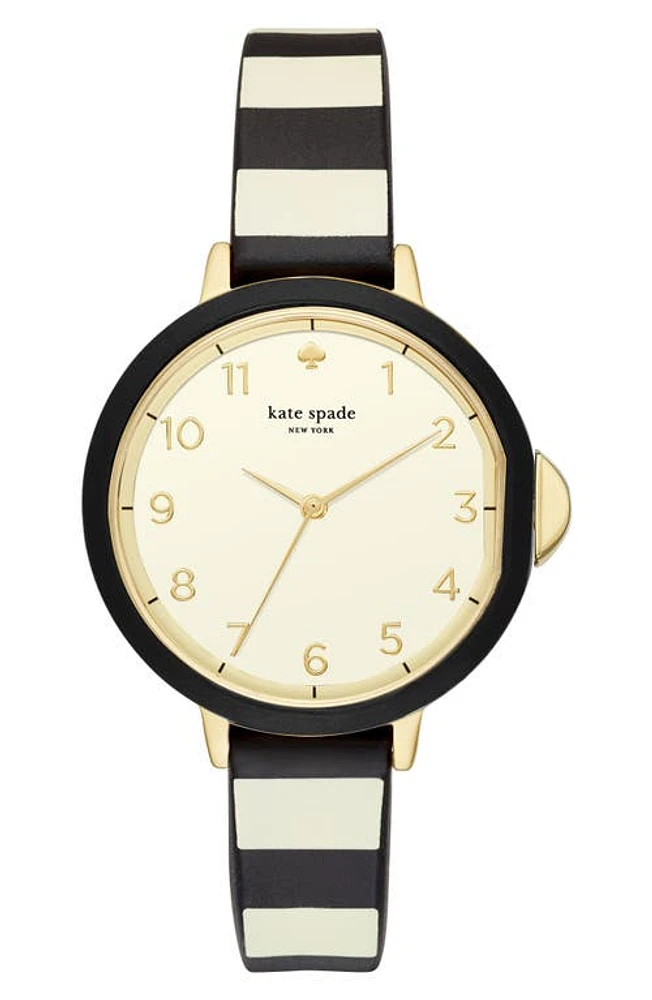 Kate Spade New York park row silicone strap watch