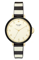 Kate Spade New York park row silicone strap watch