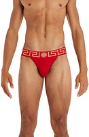 Versace Greca Border Jockstrap in Red at Nordstrom, Size 6