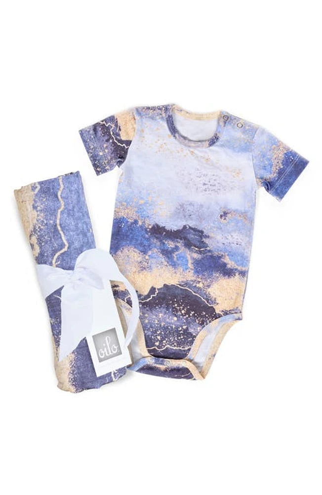 Oilo Cotton Bodysuit in Midnight Sky at Nordstrom