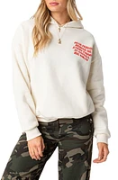 EDIKTED Everything's OK Hoodie Cream at Nordstrom,