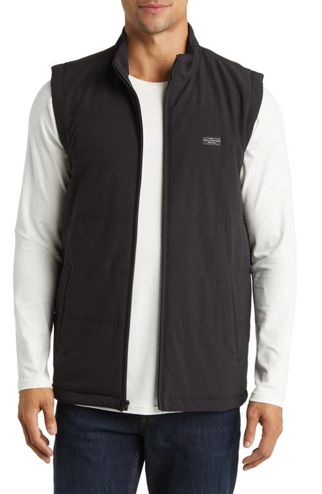 TravisMathew Interlude Quilted Vest in Black at Nordstrom, Size Large