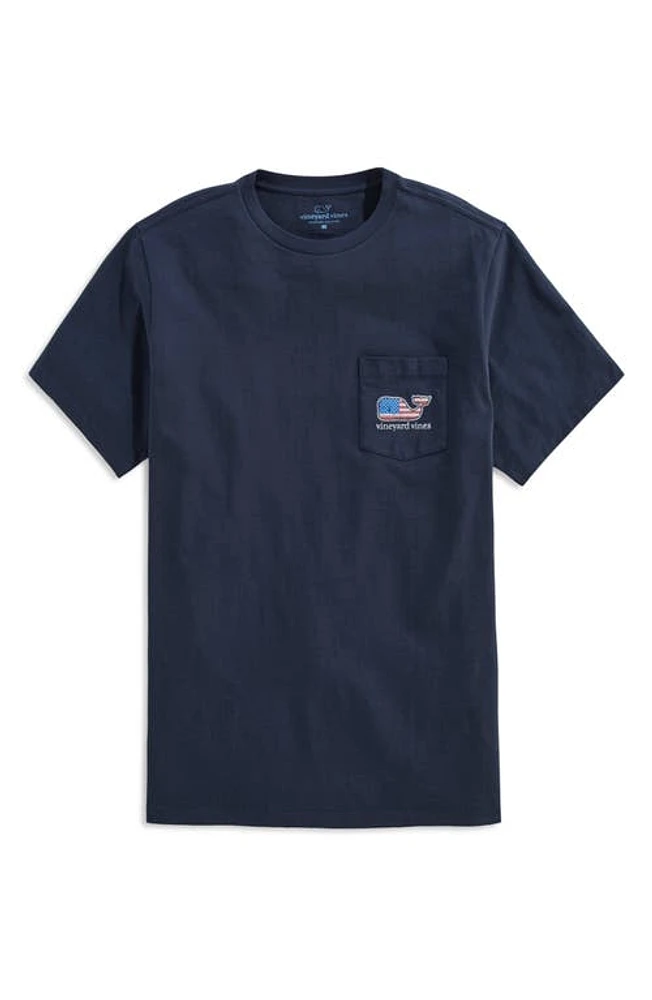 Vineyard vines Whale Flag Cotton Graphic T-Shirt Navy at Nordstrom,