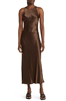 Rails Solene Satin Tank Dress Moss at Nordstrom,