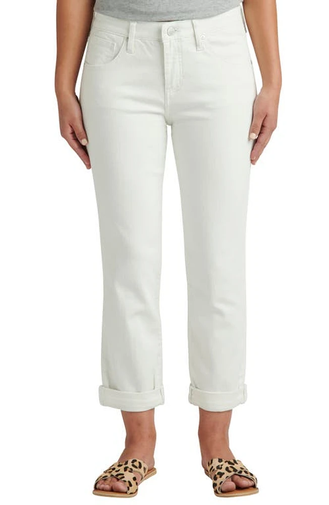 JAG Jeans Carter Cuffed Girlfriend White at Nordstrom, X 26