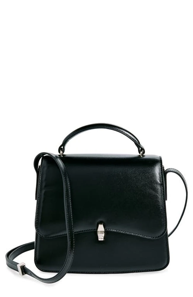 Reformation Monica Leather Crossbody Bag in Black Leather at Nordstrom