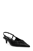 Steve Madden Syrie Kitten Heel Slingback Pointed Toe Pump Leather at Nordstrom,