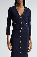 L'AGENCE Irvin Cardigan Midnight/Gold at Nordstrom,