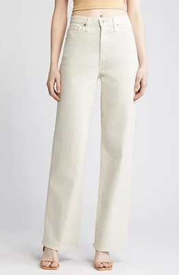 AG Kora High Waist Wide Leg Jeans Opal Stone at Nordstrom,