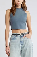 Open Edit Luxe Sculpt High Neck Tank at Nordstrom,