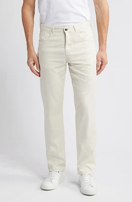 Canali Stretch Twill Five Pocket Pants White at Nordstrom, Eu