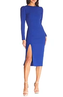 Dress the Population Nadia Long Sleeve Scoop Back Midi at Nordstrom,