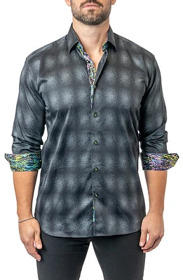 Maceoo Fibonacci Carbon 17 Contemporary Fit Button-Up Shirt Black at Nordstrom,