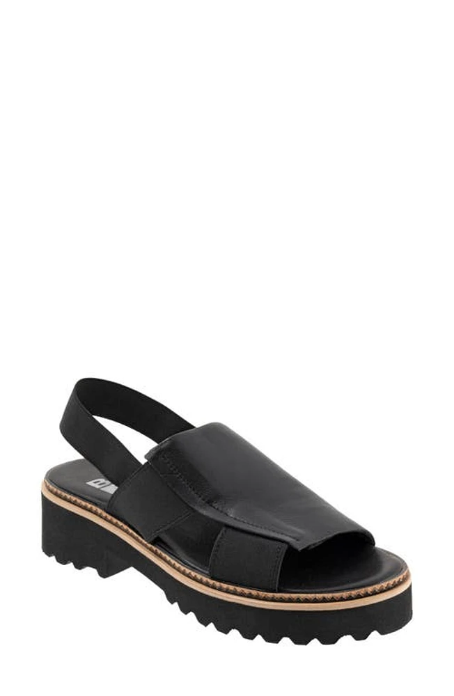 Bueno Amy Slingback Platform Sandal Black at Nordstrom,