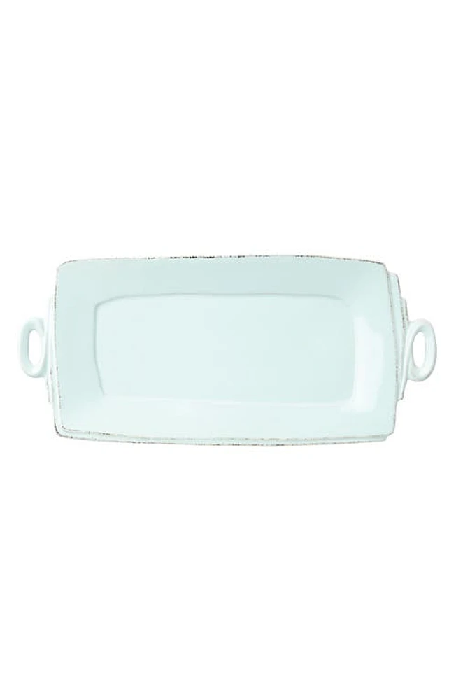 VIETRI Lastra Handled Rectangular Platter in Aqua at Nordstrom