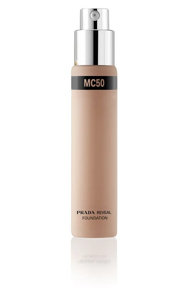 Prada Reveal Skin Optimizing Soft Matte Foundation Refill in Mc50 at Nordstrom