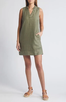 Tommy Bahama Two Palms Double Ruffle Linen Dress at Nordstrom,