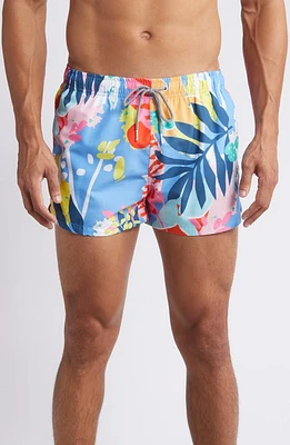 Boardies Miami Shortie Swim Trunks Blue at Nordstrom,