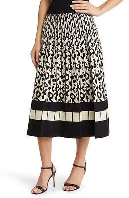 NIKKI LUND Mija Jacquard Skirt Black at Nordstrom,