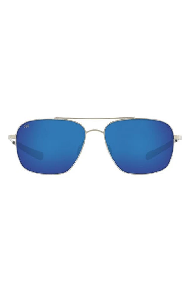 Costa Del Mar 59mm Navigator Sunglasses in Palladium at Nordstrom