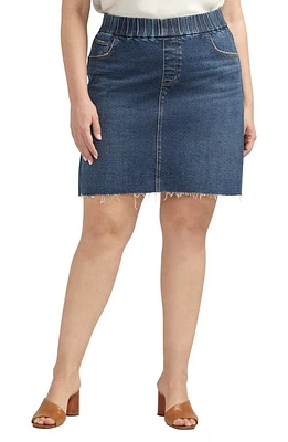 JAG On the Go Pull-On Denim Skort Lazy River Blue at Nordstrom,