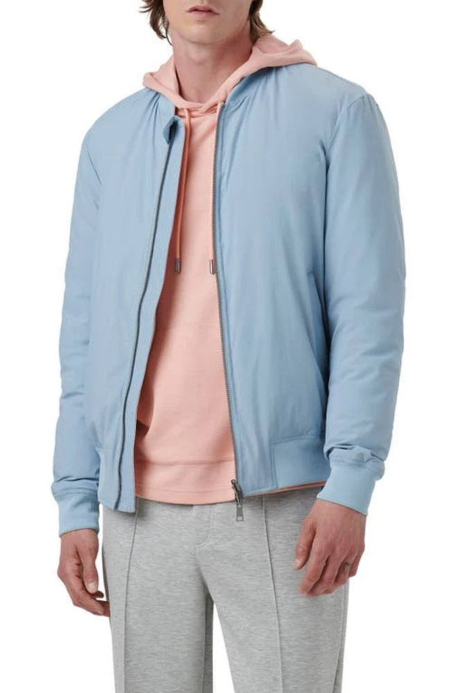 Bugatchi Water Resistant Reversible Bomber Jacket at Nordstrom,