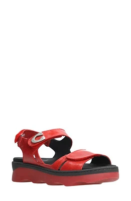 Wolky Medusa Sandal in Red Reflex Leather at Nordstrom, Size 8Us