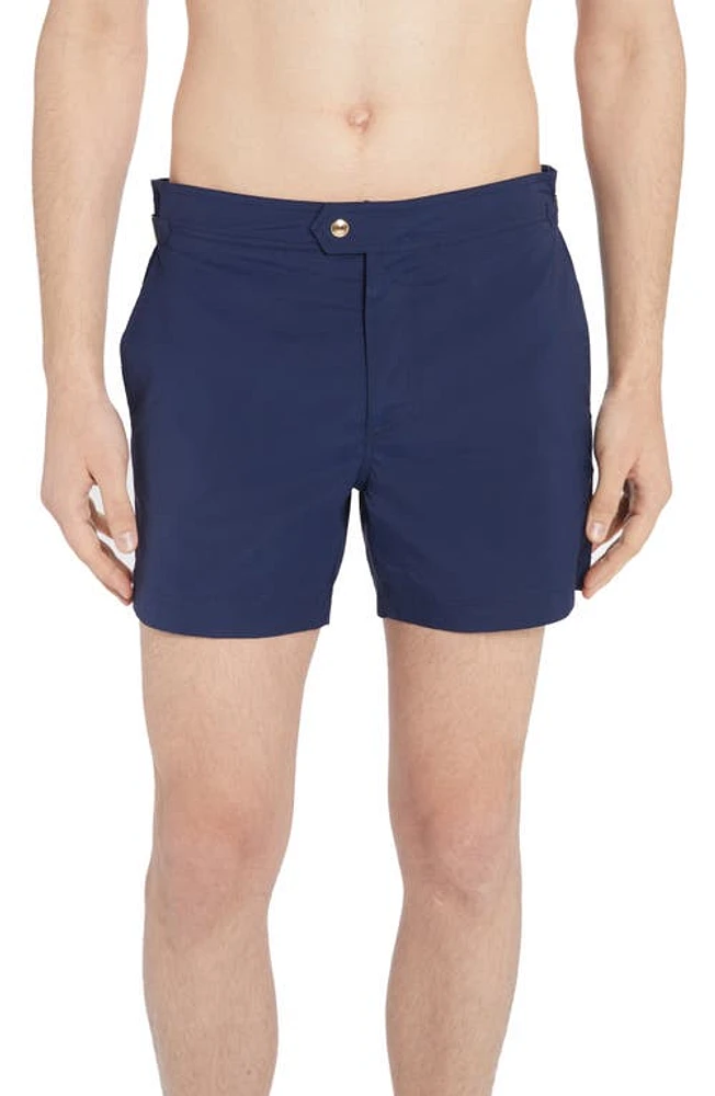 TOM FORD Compact Poplin Swim Trunks Yves Blue at Nordstrom, Us