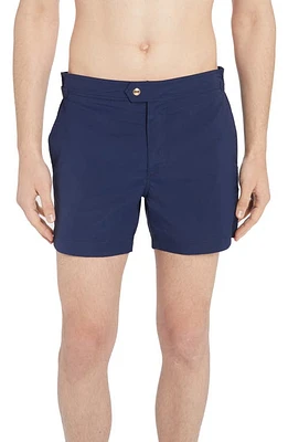 TOM FORD Compact Poplin Swim Trunks Yves Blue at Nordstrom, Us