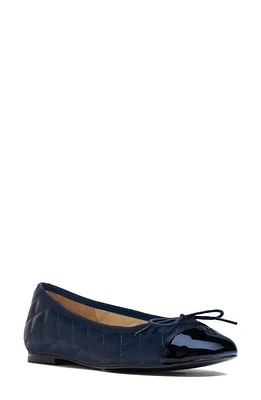 Jon Josef Belle Quilted Ballerina Flat Navy Combo at Nordstrom,