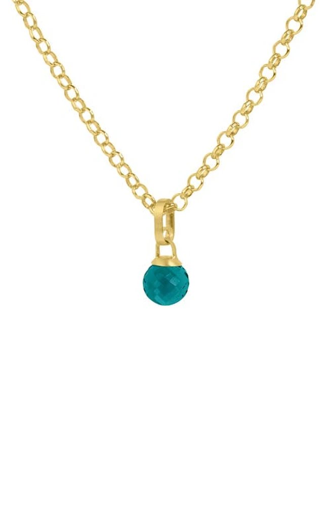 Dean Davidson Manhattan Paraiba Pendant Necklace in Electric Blue/Gold at Nordstrom