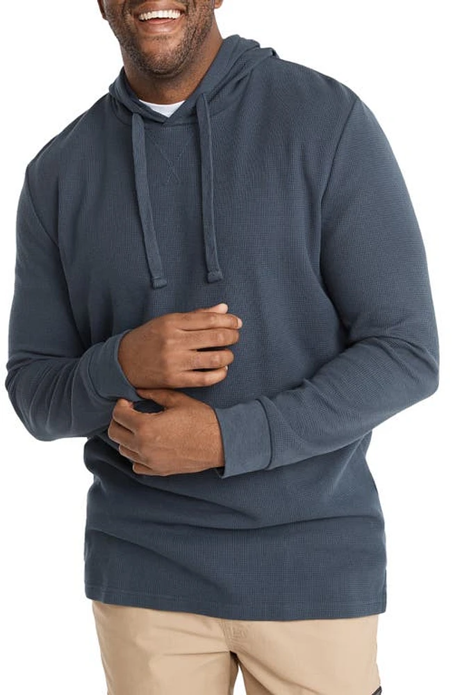 Johnny Bigg Waffle Pullover Hoodie in Denim at Nordstrom, Size 7X-Large