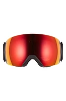 Smith Skyline XL 230mm ChromaPop Snow Goggles in Black/Everyday Red Mirror at Nordstrom