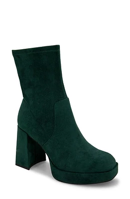 Kenneth Cole New York Block Heel Stretch Bootie Hunter Green at Nordstrom,