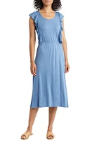 Loveappella Ruffle Cap Sleeve Jersey Dress at Nordstrom,