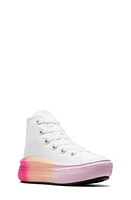 Converse Kids' Chuck Taylor All Star Move High Top Platform Sneaker White/Stardust Lilac at Nordstrom, M