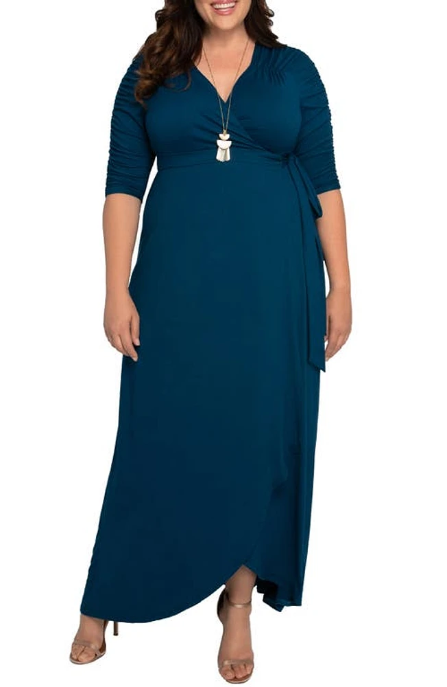 Kiyonna Meadow Dream Wrap Maxi Dress at Nordstrom,