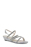 Touch Ups Jodi Slingback Wedge Sandal Silver at Nordstrom,