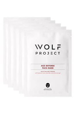 Wolf Project 5-Pack Anti-Age Face Masks in White at Nordstrom