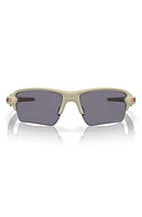 Oakley Flak 2.0 XL 59mm Rectangular Polarized Sunglasses in Grey at Nordstrom