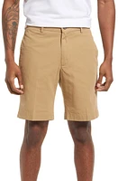 Berle Charleston Khakis Cotton Poplin Flat Front Shorts Tan at Nordstrom,