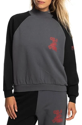 Quiksilver x Strangers Things Upside Down Fleece Sweatshirt in Iron Gate at Nordstrom, Size Large