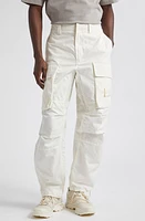 Stone Island Ghost Loose Fit Weatherproof Cotton Canvas Cargo Pants Natural at Nordstrom,