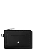 Montblanc Meisterstück Leather Zip Card Case in Black at Nordstrom