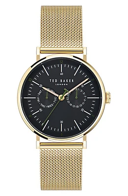 Ted Baker London Timeless Mesh Bracelet Watch in Gold-Tone at Nordstrom