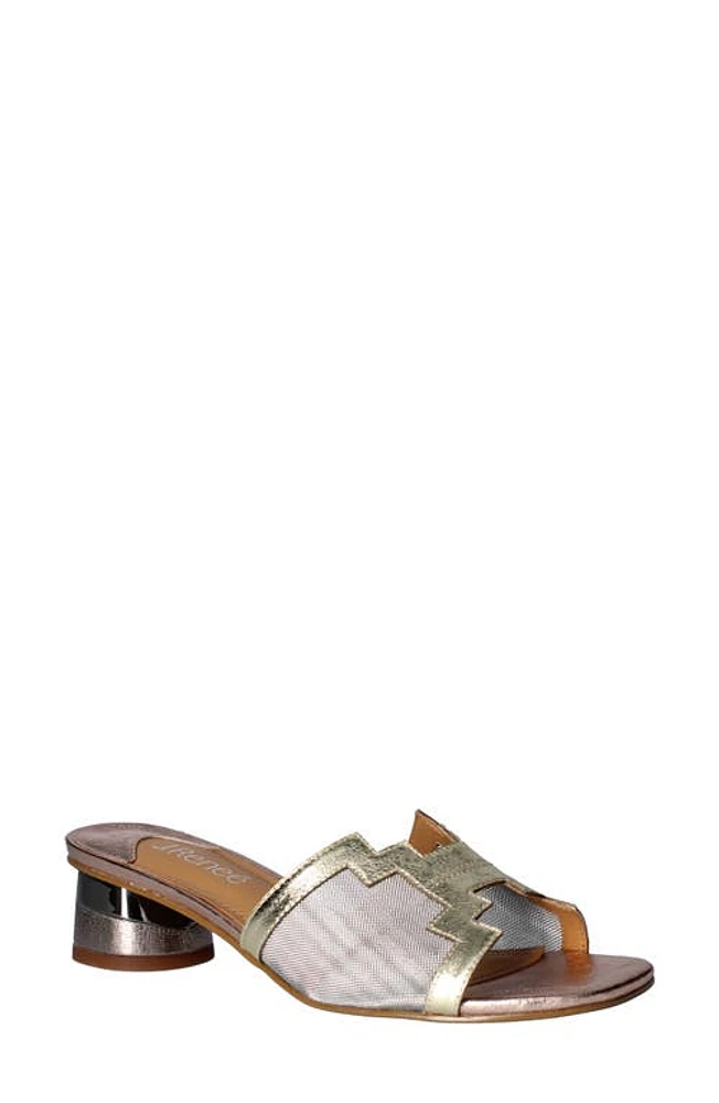 J. Renée Amorra Slide Sandal Metallic at Nordstrom,