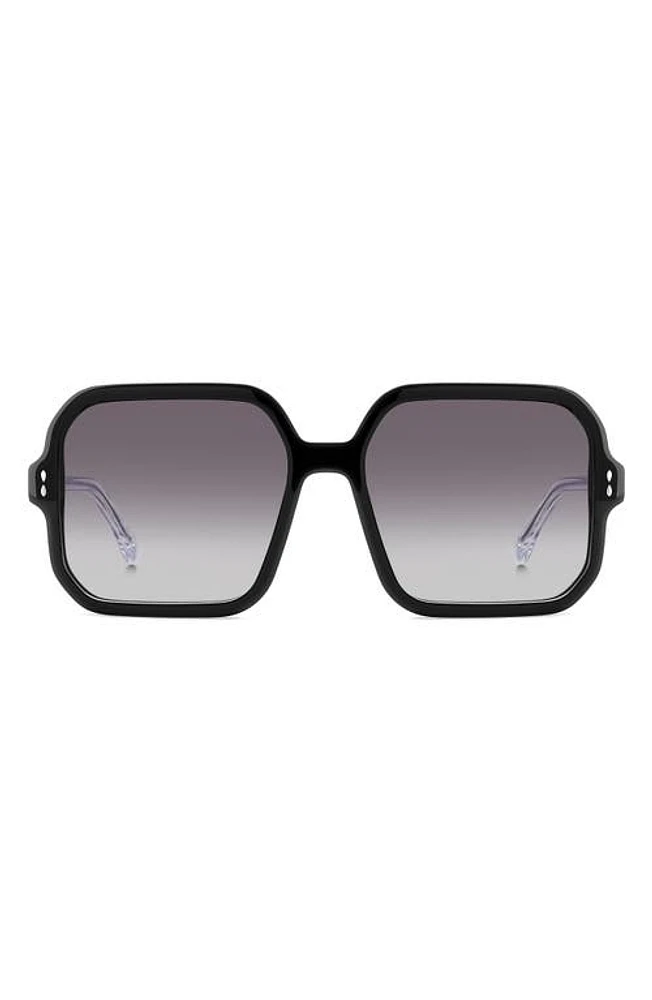 Isabel Marant 57mm Gradient Square Sunglasses in /Grey Shaded at Nordstrom