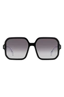 Isabel Marant 57mm Gradient Square Sunglasses in /Grey Shaded at Nordstrom