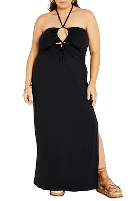 City Chic Miley Halter Midi Dress at